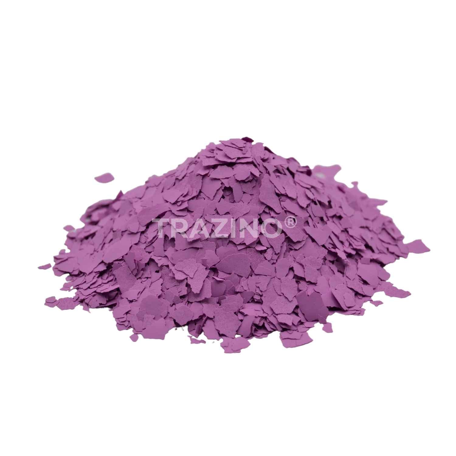 Trazino® Farbchips in Violett zum Einstreuen für Beschichtungen Trazino® Farbchips in Violett zum Einstreuen für Beschichtungen